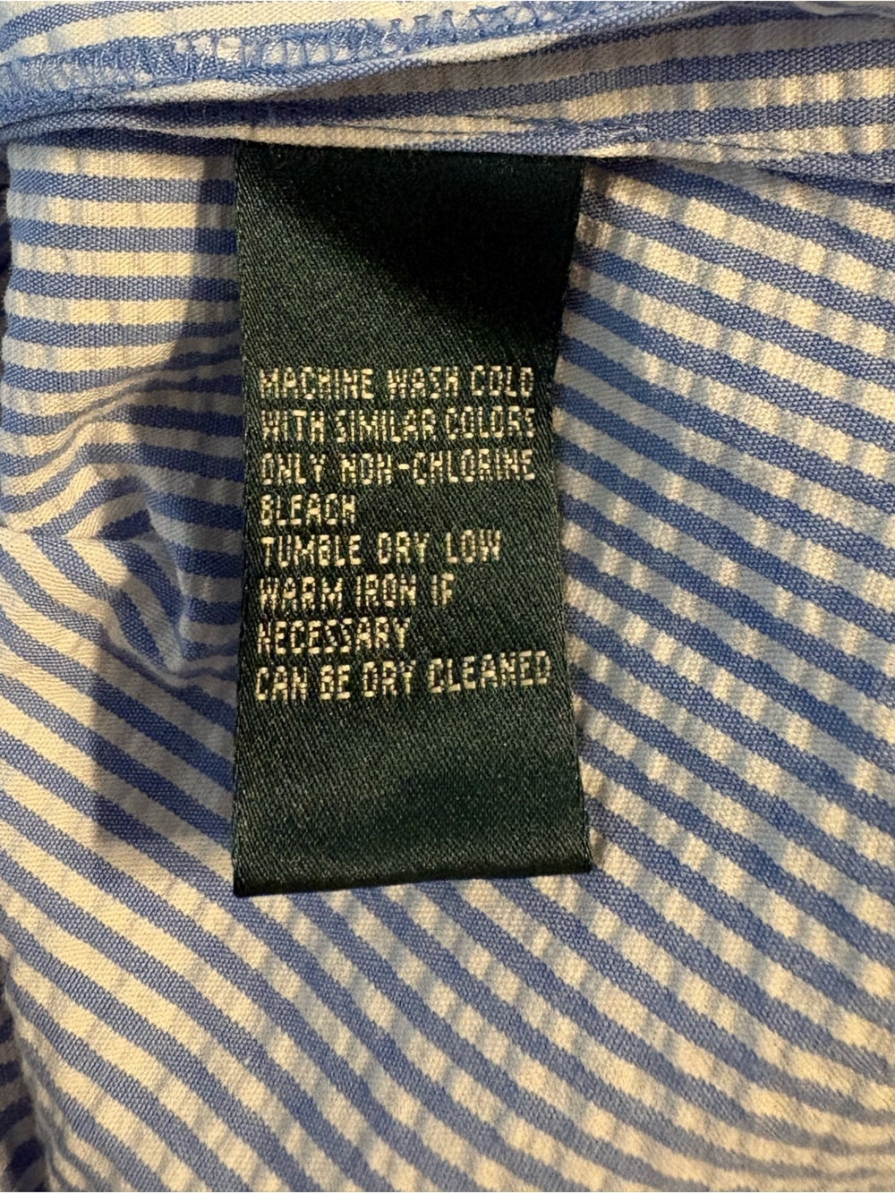 Ralph Lauren Blue and White Seersucker Blazer Size L - Picture 10 of 10